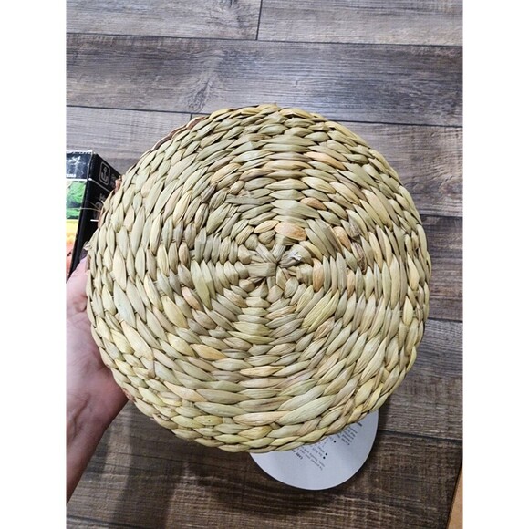 Anchor Hocking 2 qt. Casserole Dish w/ Basket Woven Harvest Amber Round NIB. - Picture 5 of 11